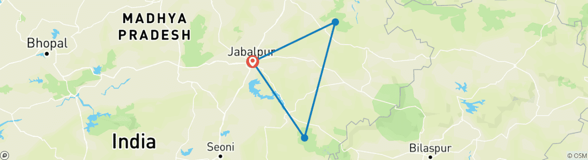 Imagen de un mapa que muestra la ruta del circuito
