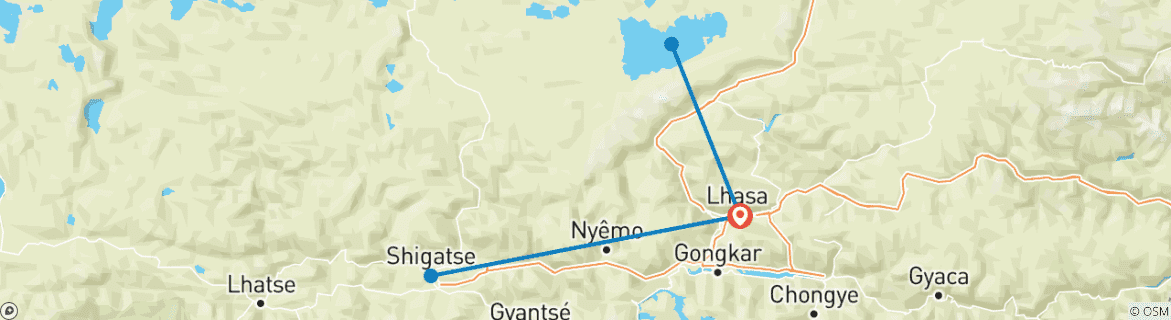 Imagen de un mapa que muestra la ruta del circuito