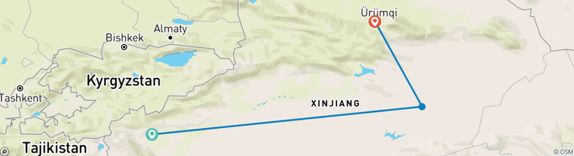 Imagen de un mapa que muestra la ruta del circuito