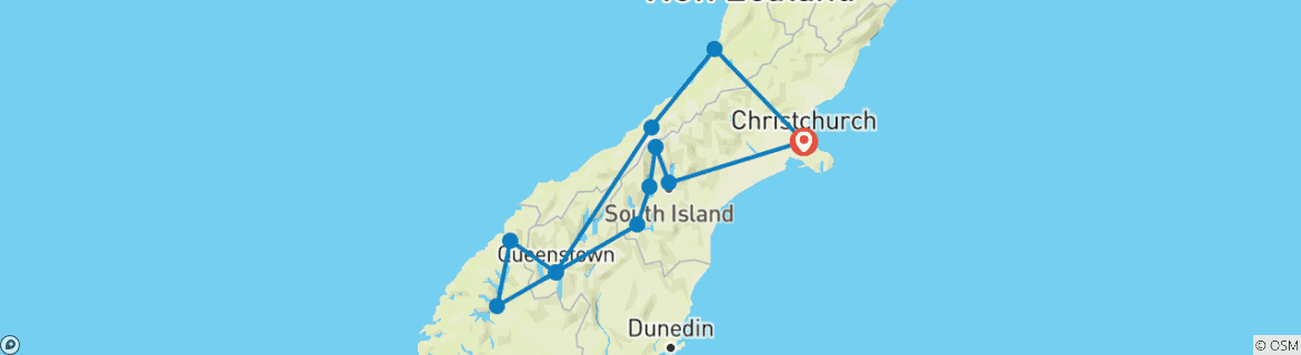 Imagen de un mapa que muestra la ruta del circuito