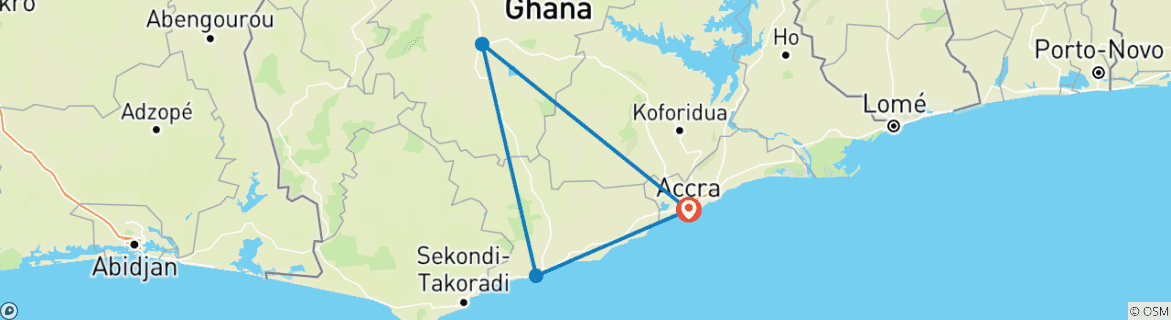 Imagen de un mapa que muestra la ruta del circuito