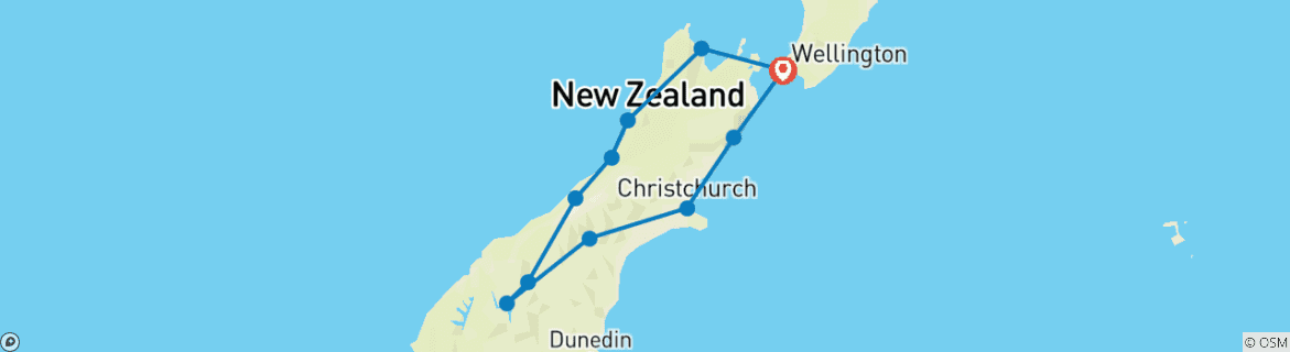 Imagen de un mapa que muestra la ruta del circuito