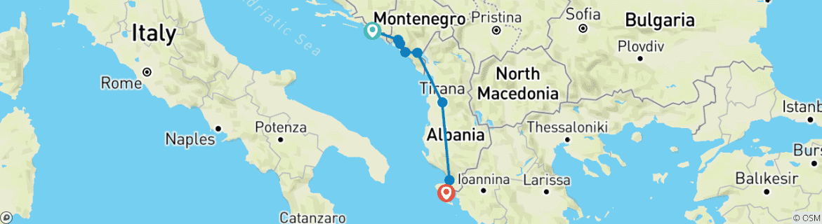 Imagen de un mapa que muestra la ruta del circuito