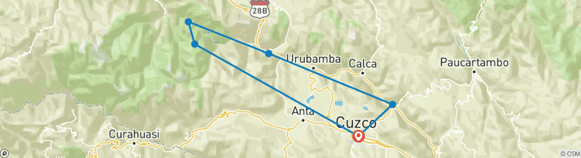 Imagen de un mapa que muestra la ruta del circuito