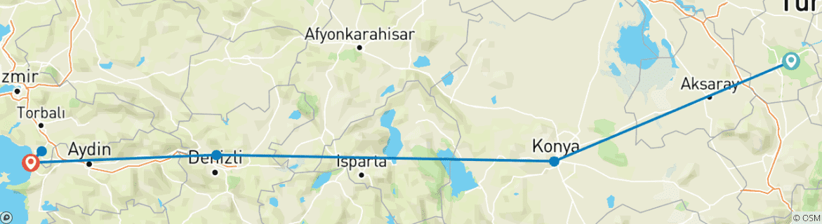 Imagen de un mapa que muestra la ruta del circuito