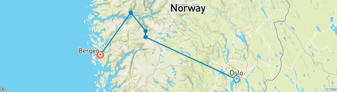 Mapa de Aventura mágica en los fiordos