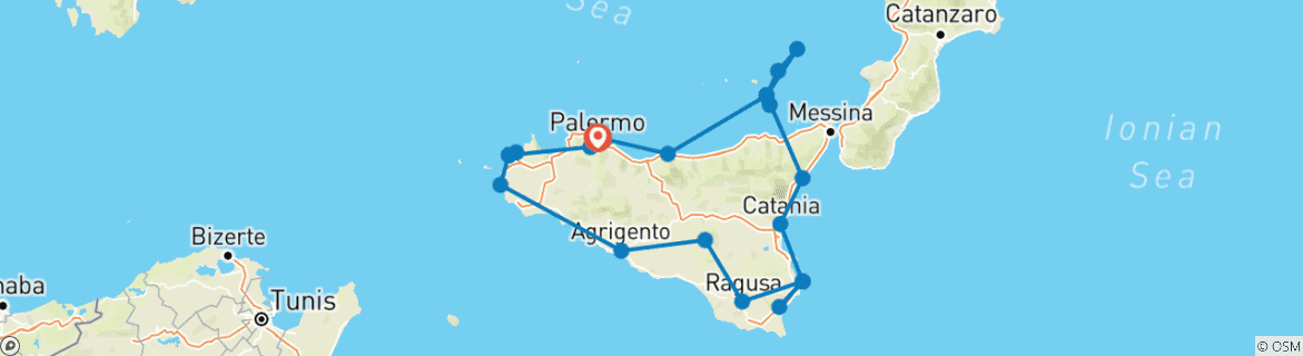 Imagen de un mapa que muestra la ruta del circuito