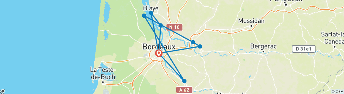 Imagen de un mapa que muestra la ruta del circuito
