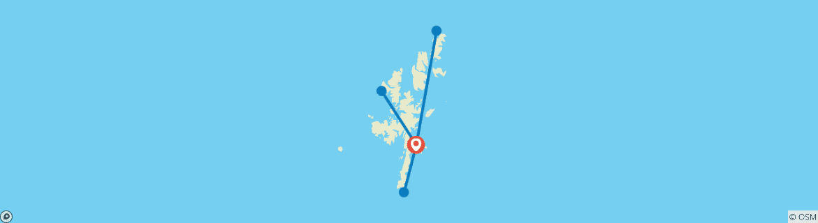 Image d'une carte montrant l'itinéraire du circuit