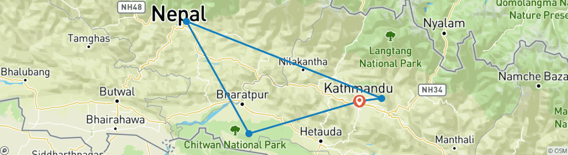 Imagen de un mapa que muestra la ruta del circuito
