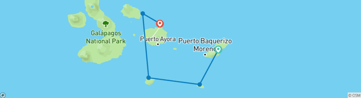 Imagen de un mapa que muestra la ruta del circuito