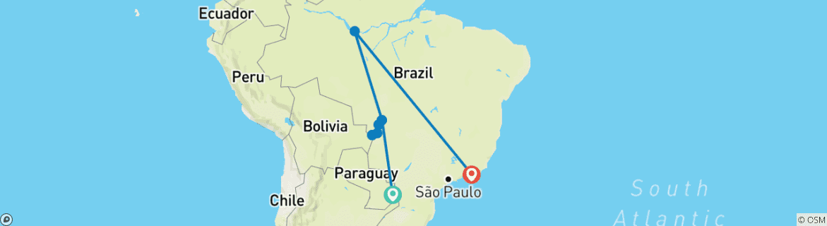 Imagen de un mapa que muestra la ruta del circuito