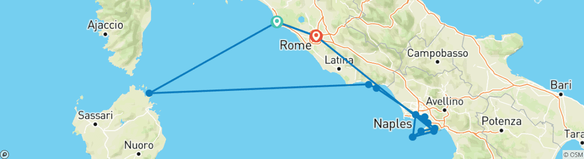Imagen de un mapa que muestra la ruta del circuito