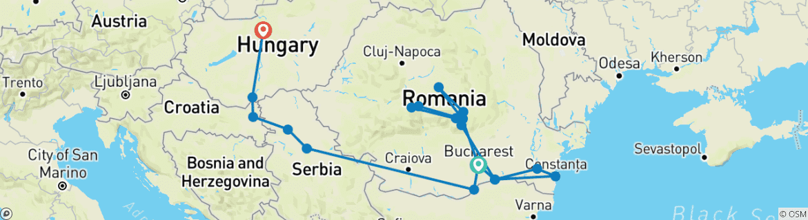 Imagen de un mapa que muestra la ruta del circuito