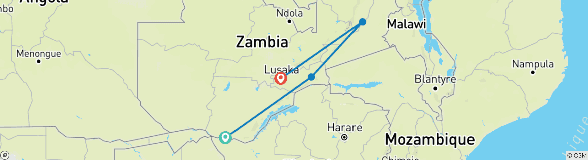 Imagen de un mapa que muestra la ruta del circuito