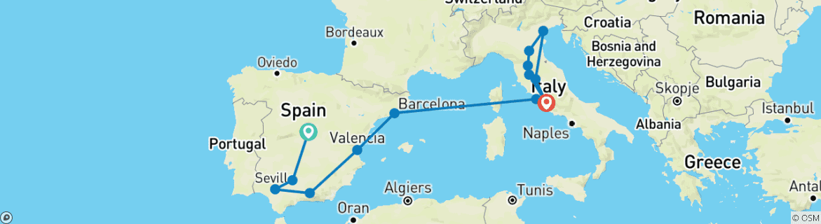 Imagen de un mapa que muestra la ruta del circuito