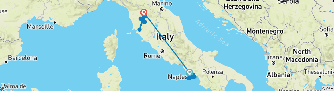 Imagen de un mapa que muestra la ruta del circuito