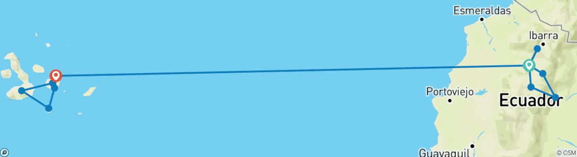 Imagen de un mapa que muestra la ruta del circuito