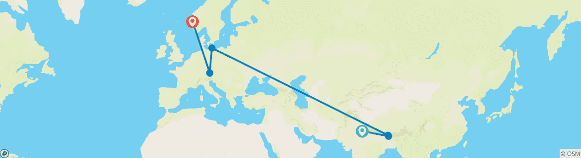 Imagen de un mapa que muestra la ruta del circuito