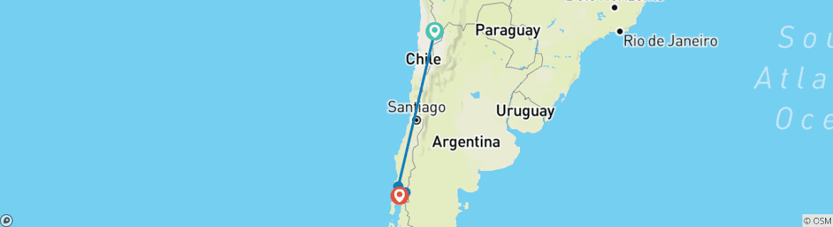 Imagen de un mapa que muestra la ruta del circuito