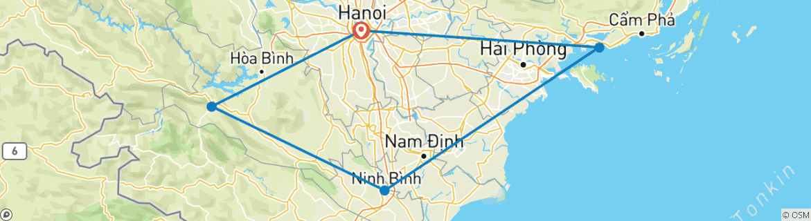 Imagen de un mapa que muestra la ruta del circuito
