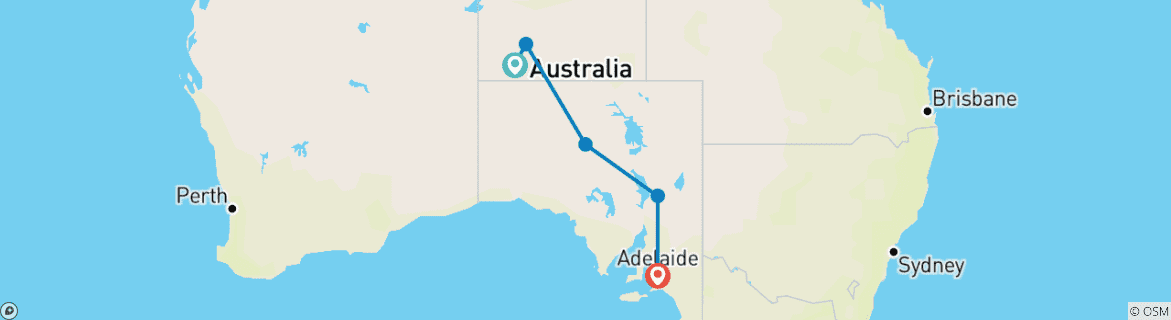 Imagen de un mapa que muestra la ruta del circuito