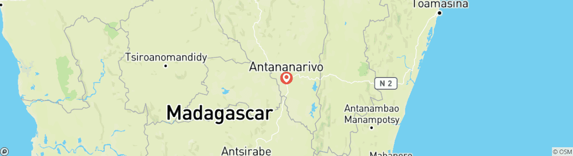 Carte du circuit Circuit faune et flore de Madagascar 14J/13N - Confort