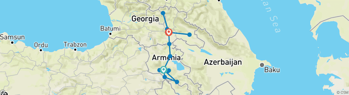 Imagen de un mapa que muestra la ruta del circuito