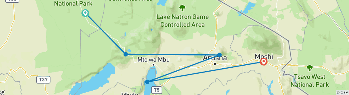 Imagen de un mapa que muestra la ruta del circuito
