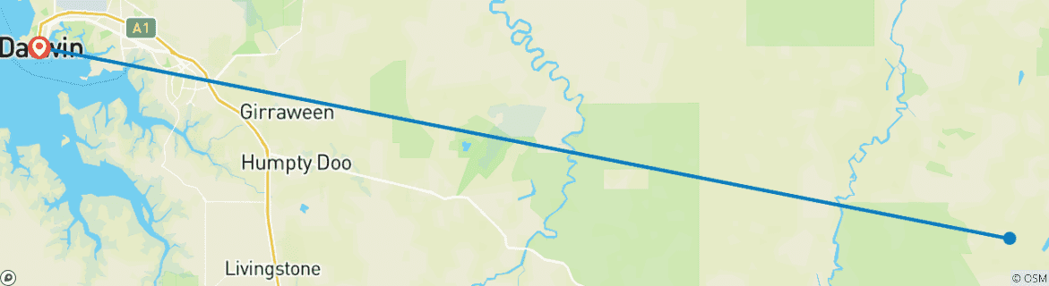 Image d'une carte montrant l'itinéraire du circuit