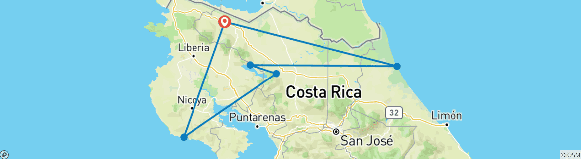 Imagen de un mapa que muestra la ruta del circuito