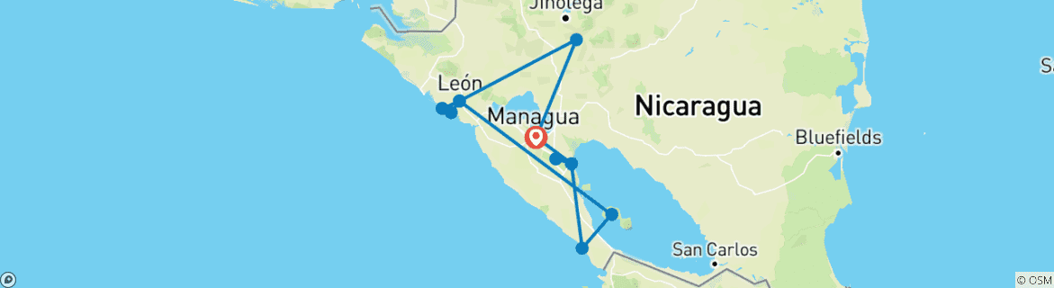 Imagen de un mapa que muestra la ruta del circuito
