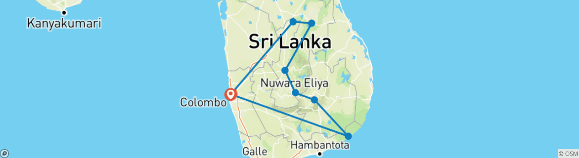 Imagen de un mapa que muestra la ruta del circuito