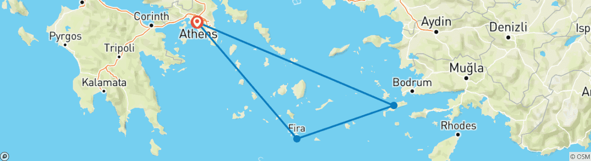 Imagen de un mapa que muestra la ruta del circuito