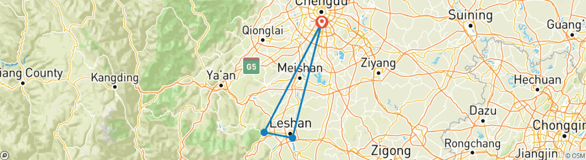 Imagen de un mapa que muestra la ruta del circuito
