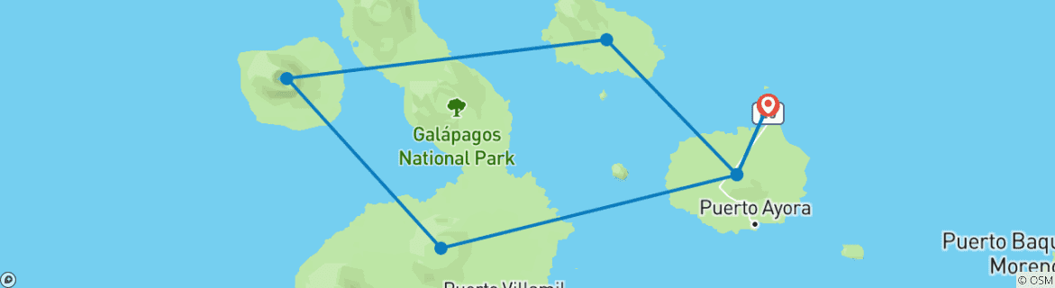 Imagen de un mapa que muestra la ruta del circuito