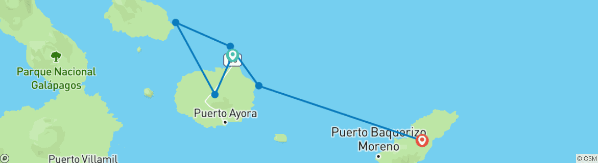 Imagen de un mapa que muestra la ruta del circuito
