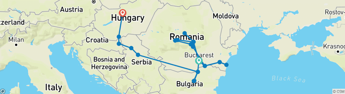 Imagen de un mapa que muestra la ruta del circuito