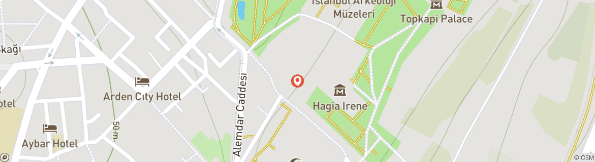 Mapa de 2 Noches / 3 Días Lo Mejor de Estambul Visita Guiada por la Ciudad