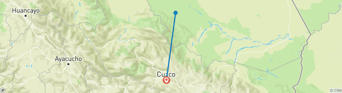 Karte von Amazonas-Dschungel: Manu Reservat - 7 Tage