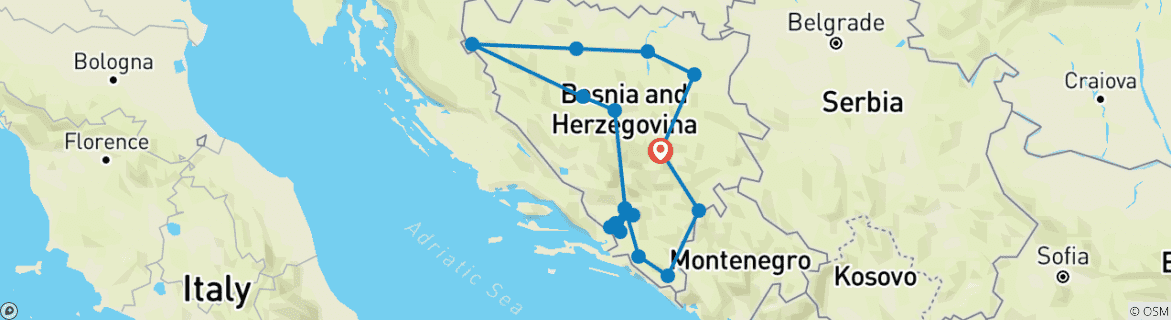 Imagen de un mapa que muestra la ruta del circuito