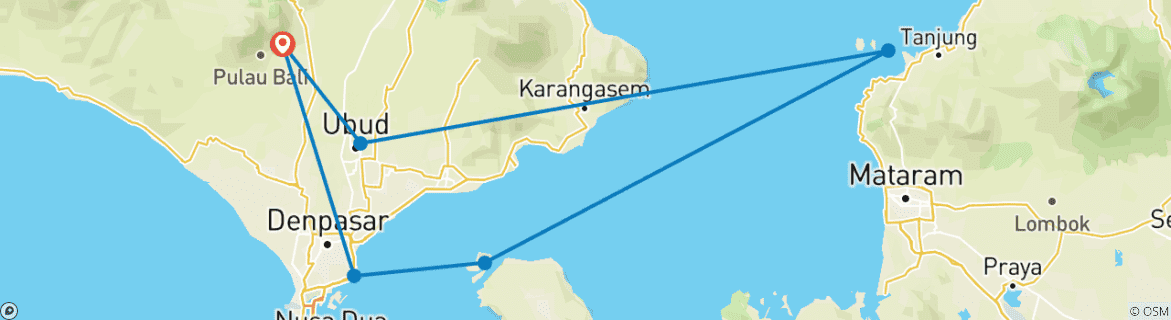 Imagen de un mapa que muestra la ruta del circuito
