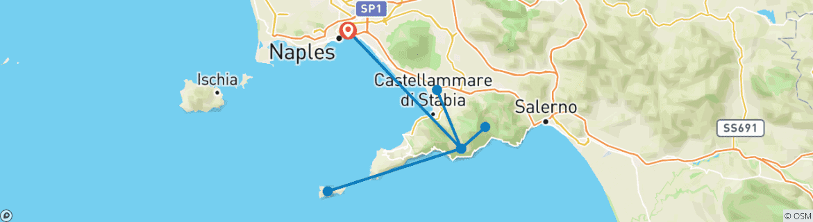 Imagen de un mapa que muestra la ruta del circuito