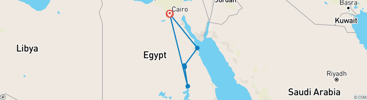 Imagen de un mapa que muestra la ruta del circuito