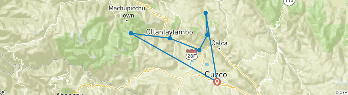 Imagen de un mapa que muestra la ruta del circuito