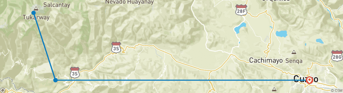 Imagen de un mapa que muestra la ruta del circuito