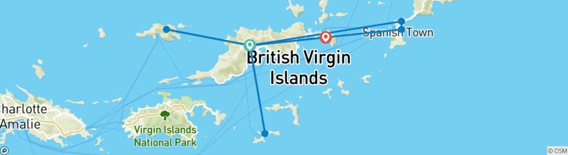 Imagen de un mapa que muestra la ruta del circuito