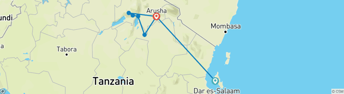 Imagen de un mapa que muestra la ruta del circuito