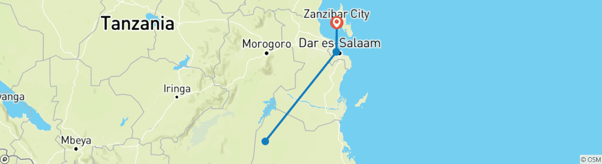 Image d'une carte montrant l'itinéraire du circuit