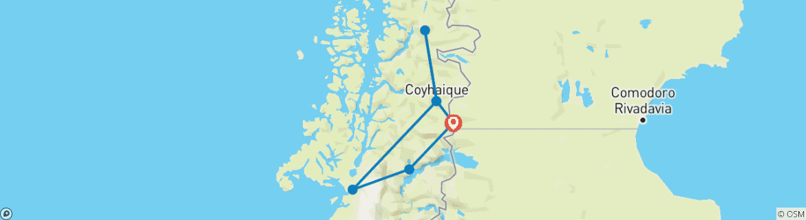 Imagen de un mapa que muestra la ruta del circuito